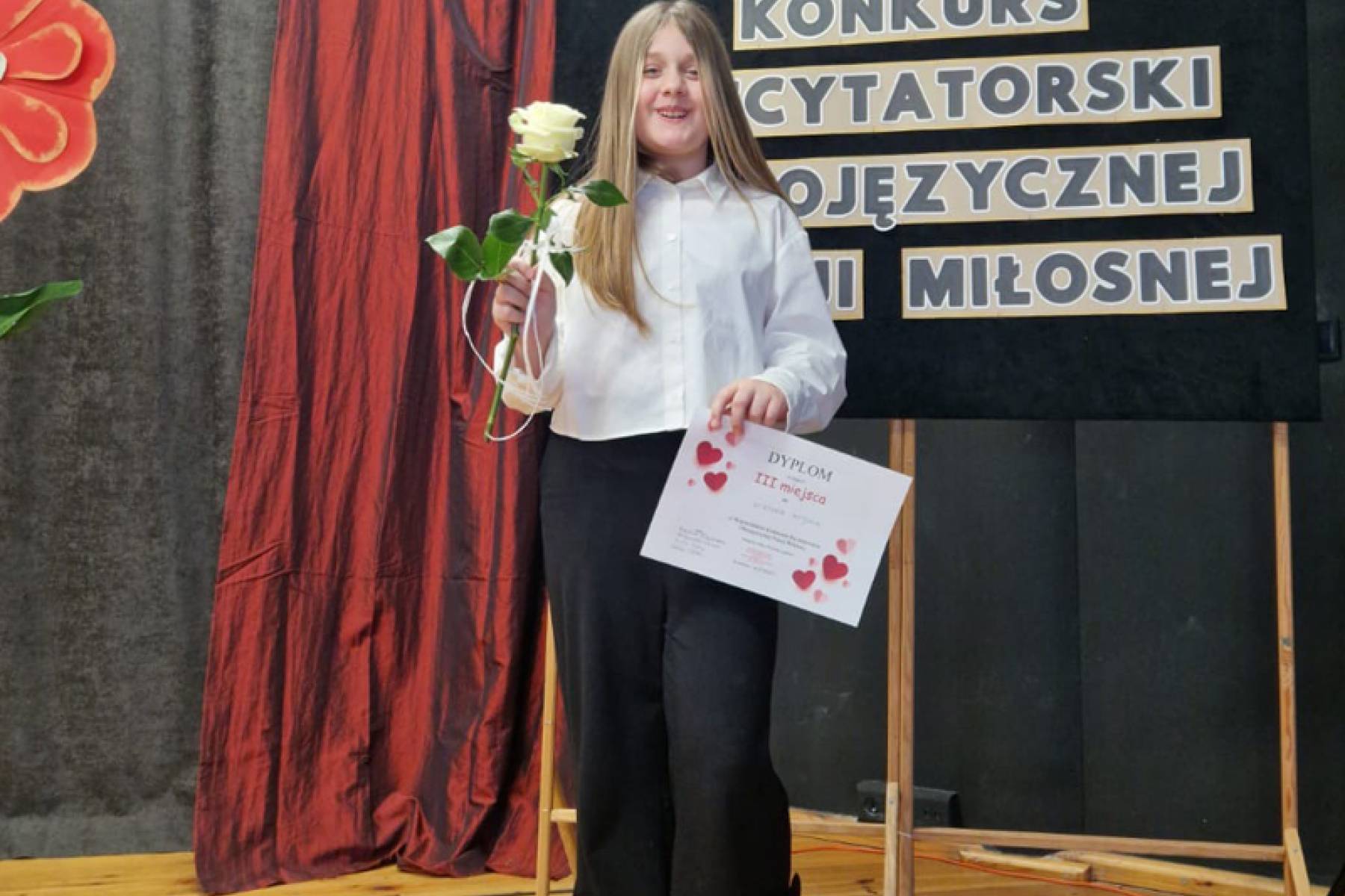 III miejsce w konkursie recytatorskim